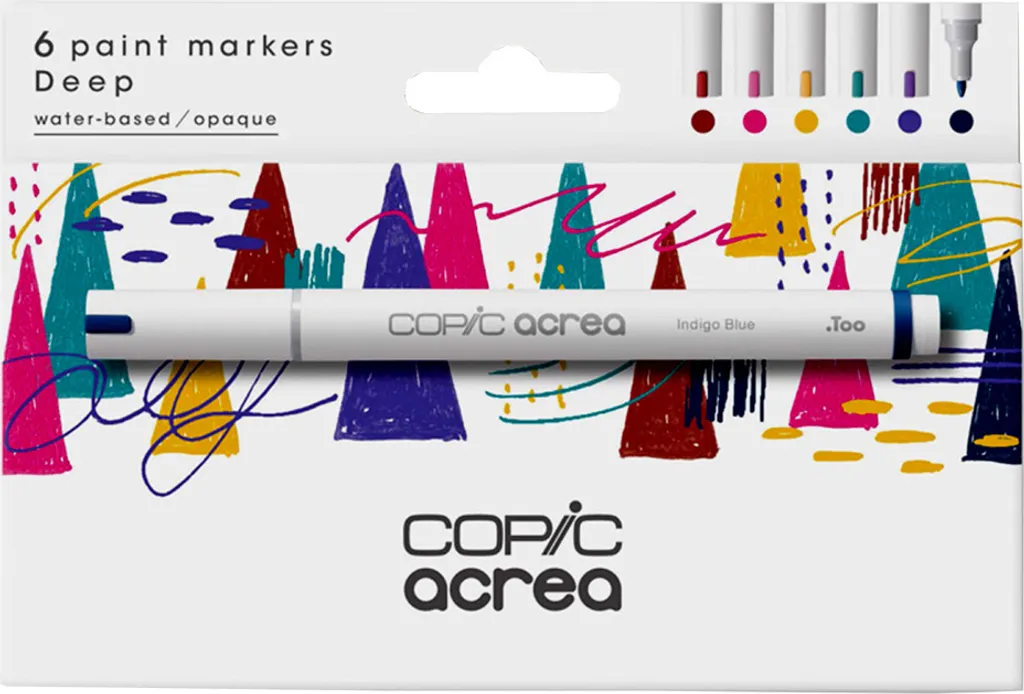 Set Copic Acrea 6 Colori Deep 20077603 | Marker per Design e Craft
