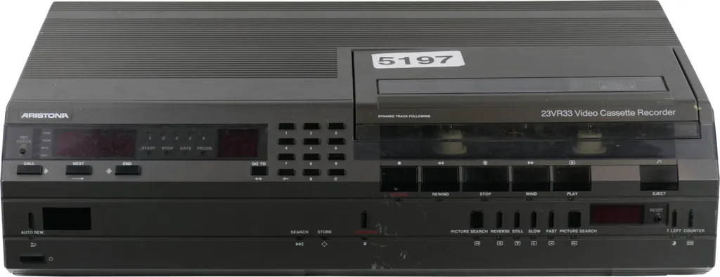 Magnétoscope Aristona 23VR33 Philips Video 2000 VCC Vintage
