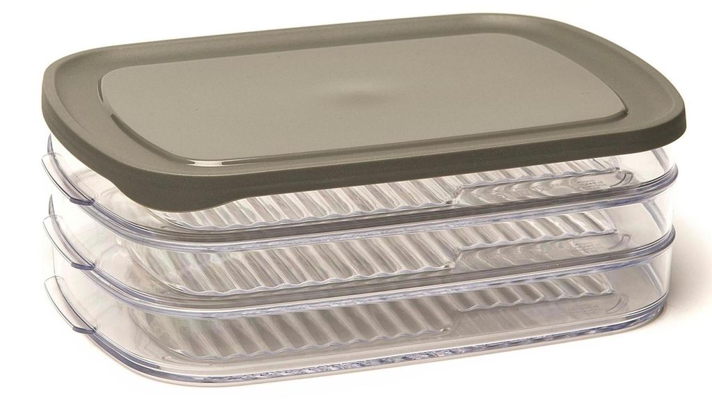 Amuse Aufschnittbox - stapelbare Frischhaltedose grau Produktbild 