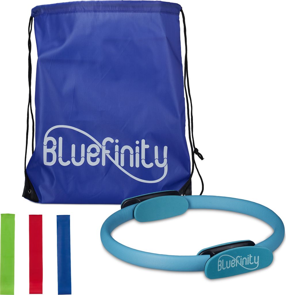 Relaxdays Bluefinity Pilates Ring, Doppelgriff, Gepolstert, Produktbild 