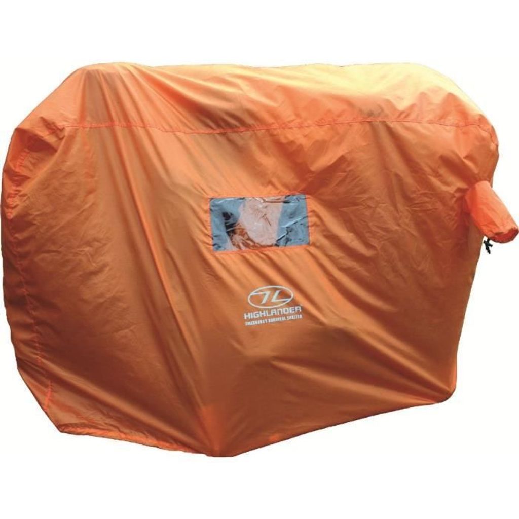 Highlander Notfaltzelt Notfall-Überlebensunterkunft 4-5 Personen - Orange