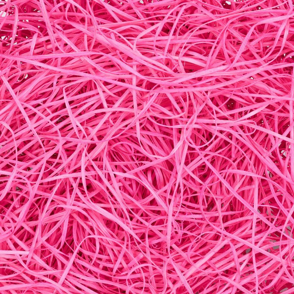 Ostergras aus Rattan Stroh, verpackt mit 100g, in vielen Farben wählbar | Holzwolle, Farbe:Fuchsia