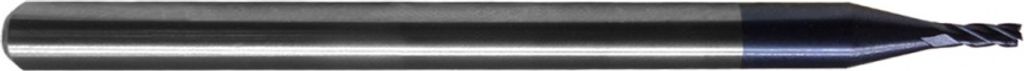 PAULIMOT VHM-Schlichtfräser Ø 1,0 mm 35° mit AlTiN-Beschichtung, 4-schneidig