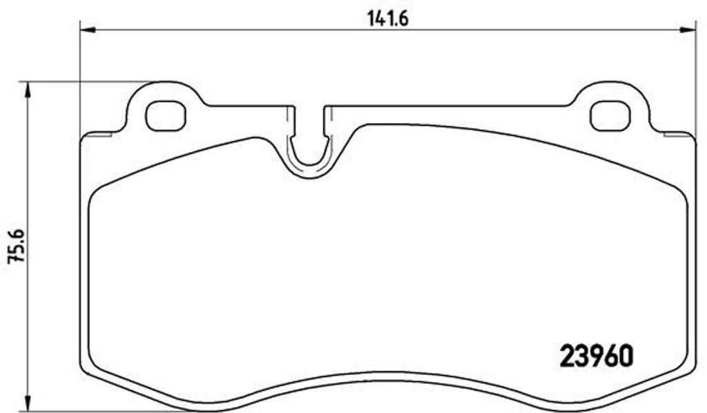 Brembo Bremsbelagsatz, Scheibenbremse Vorderachse P 50 074