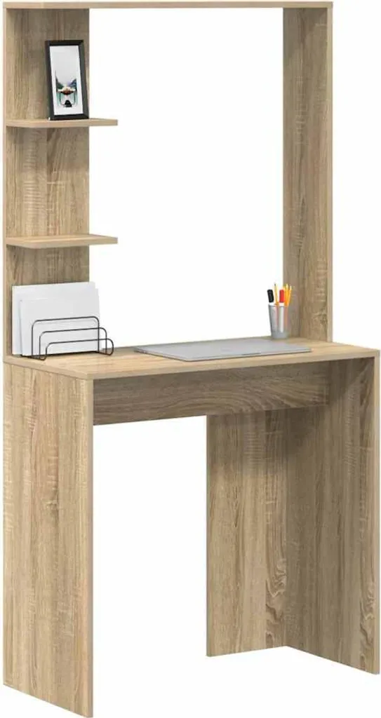 Postazione Smart Working Best Möbel Rovere 78cm | Ergonomia e Spazio - 3