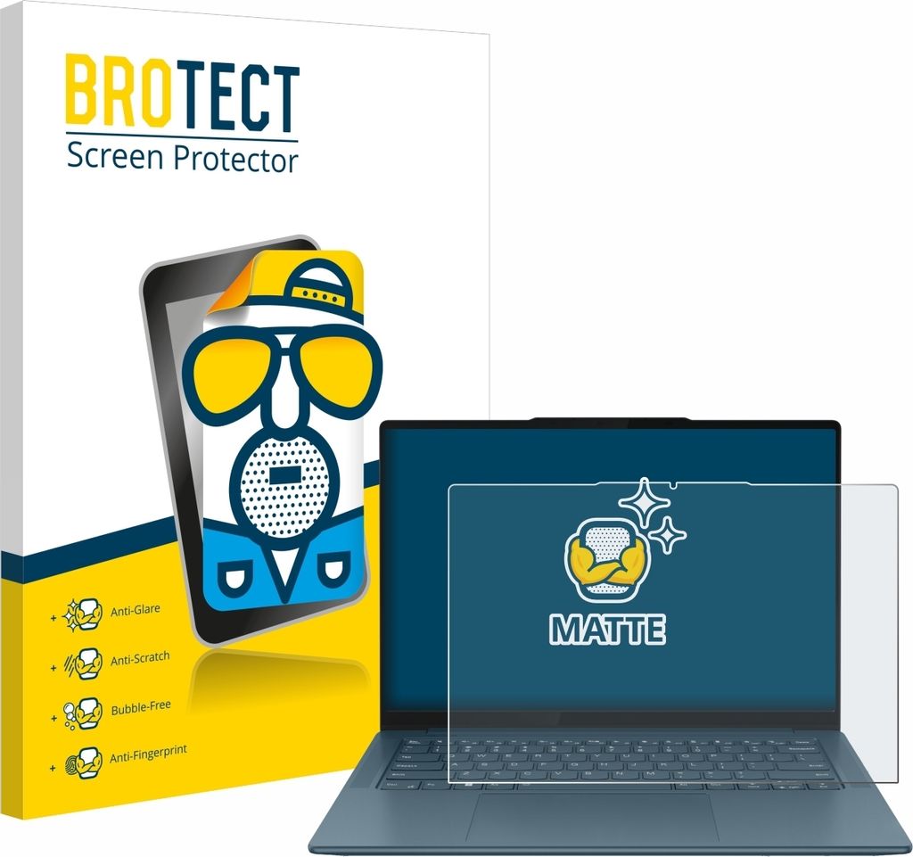 BROTECT Schutzfolie für Lenovo Yoga Pro 7 Gen 9 14" Touch Displayschutz Displayschutzfolie Folie Matt Entspiegelungsfolie