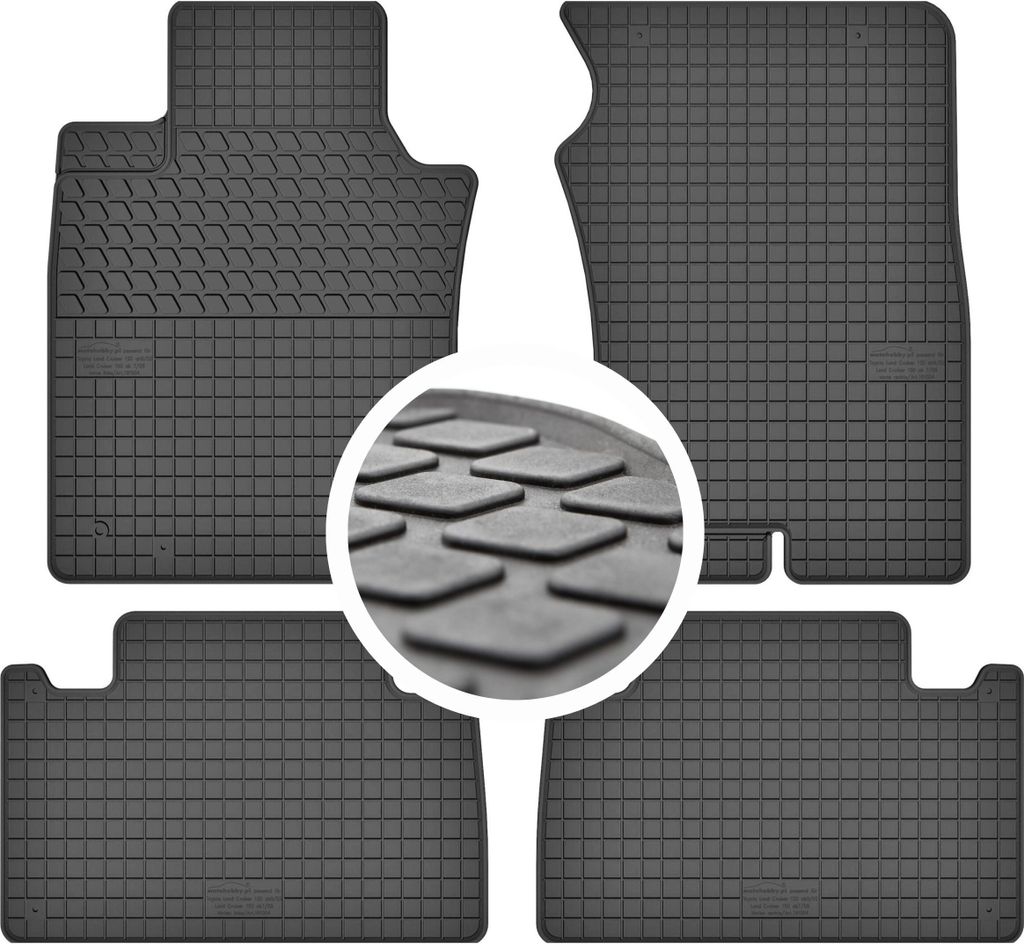 Auto-Fußmatten gummimatten für Toyota Land Cruiser 120 (2002-2009)