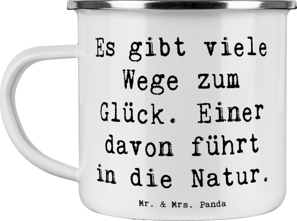 Mr. & Mrs. Panda Kaffeepott Spruch Geborgenheit Natur - Weiß - Geschenk, innere Ruhe, Gefühl, Sicherheit, Zitat, Naturerlebnis, Pott, Teetasse, S...