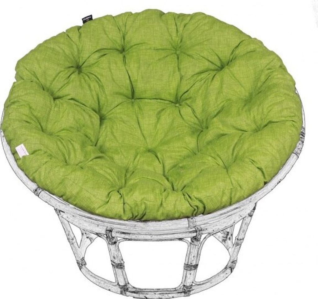AMPO Sitzkissen Papasan Rattan Kissen Auflage für Hängesessel Hängeei Schaukel 120 cm