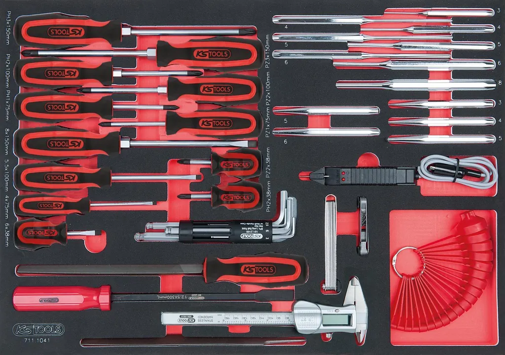 KS TOOLS SCS 711.1041 Jeu de tournevis et instruments de mesure 41 pcs