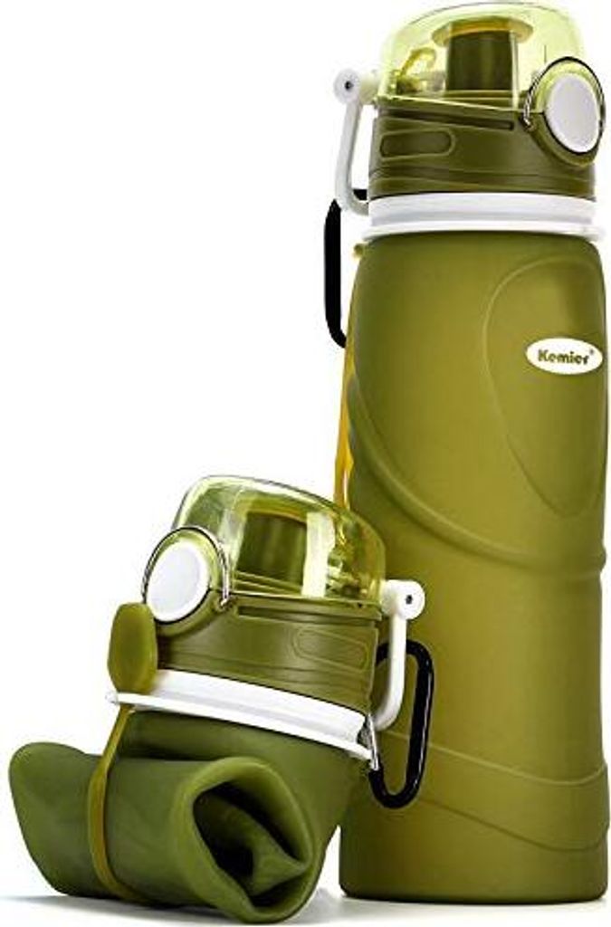 Kemier Collabsible Silicon Water Flasche 750 ml/26 oz, Produktbild 
