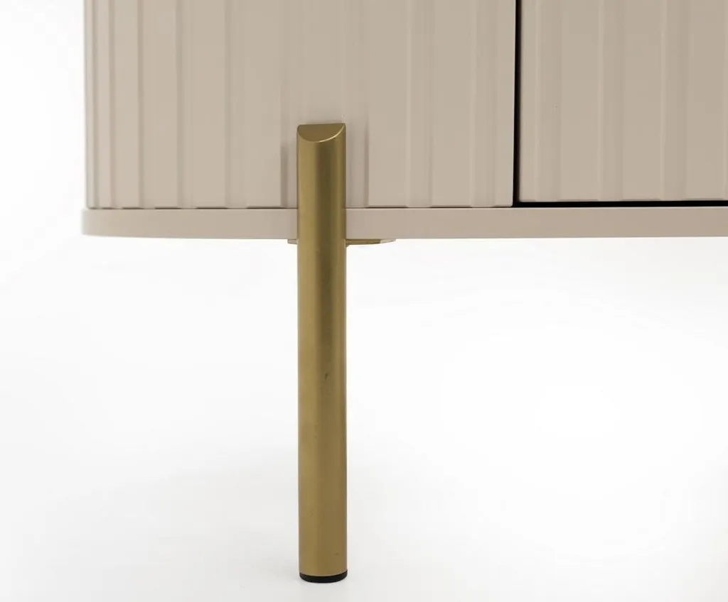 Table basse TAZEVEL beige sable - Table de salon design aux tons naturels - 4
