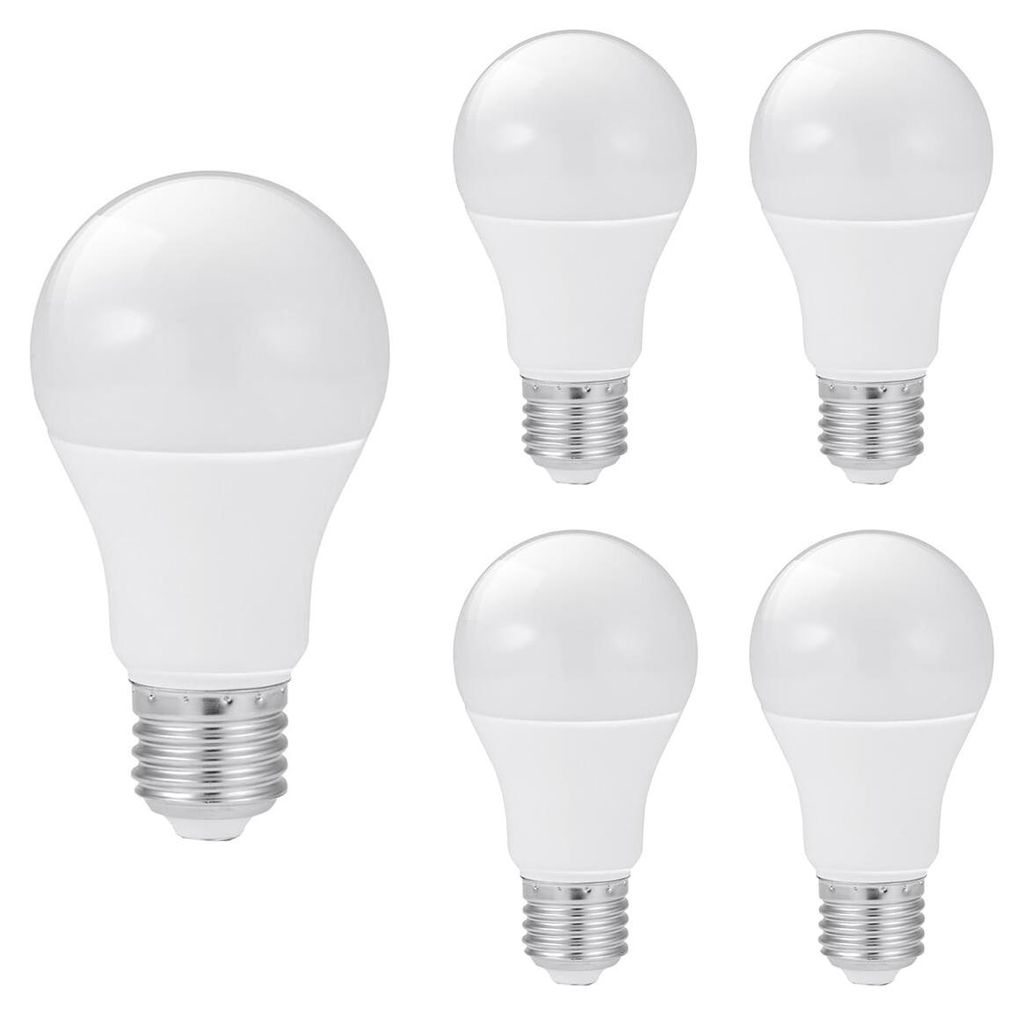Kobi LED-Lampe E27 10W - 950lm - 3000K - 230V - Standardform - Für Decken-, Esstisch- oder Flurbeleuchtung - 5 Stück