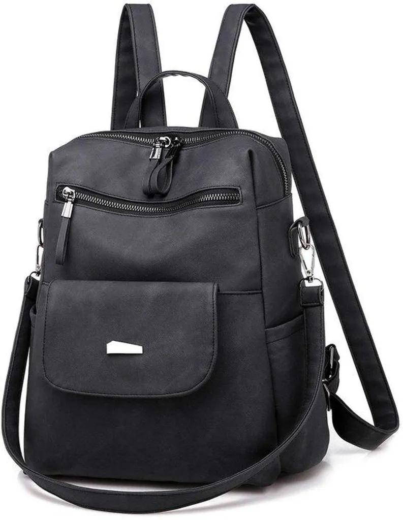 Petit sac à dos femme en cuir PU de taille moyenne, style urbain chic