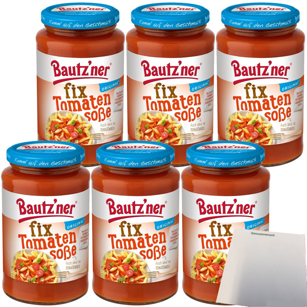 Bautz´ner Fix Tomatensoße schnell und lecker 6er Pack Produktbild 