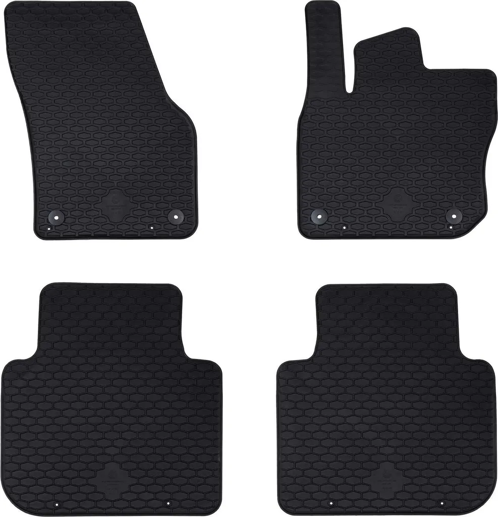 Tapis de sol Škoda KODIAQ TDI 2024 antidérapants et durables - 4 unités noir