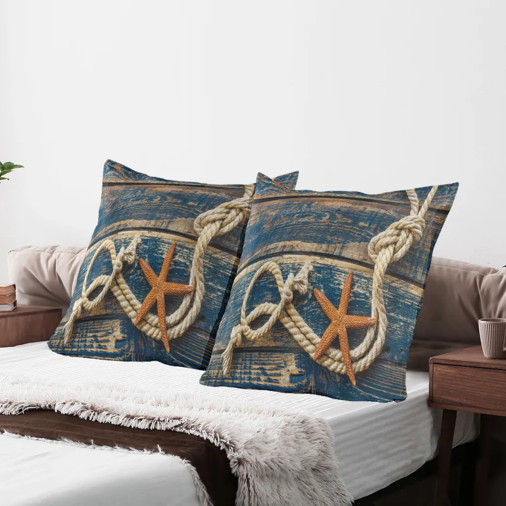 Fodere Cuscino 80x80 ABAKUHAUS Marittime Blu Notte Set 2 Pezzi - 2
