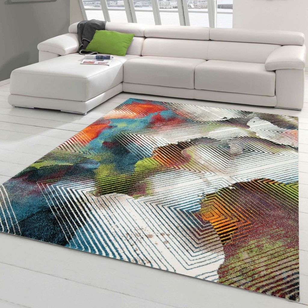 Modern-abstrakter Teppich in bunten Farben Größe - 120 x 170 cm