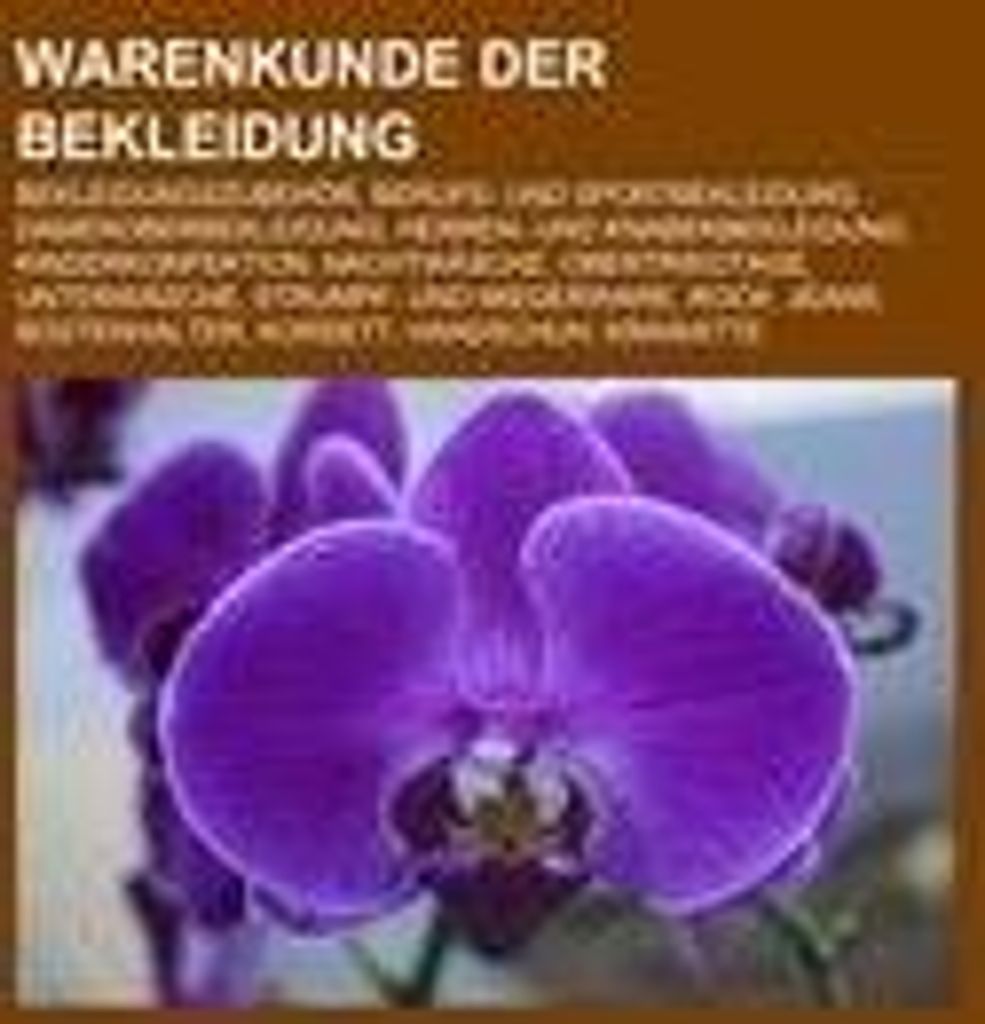 Warenkunde der Bekleidung