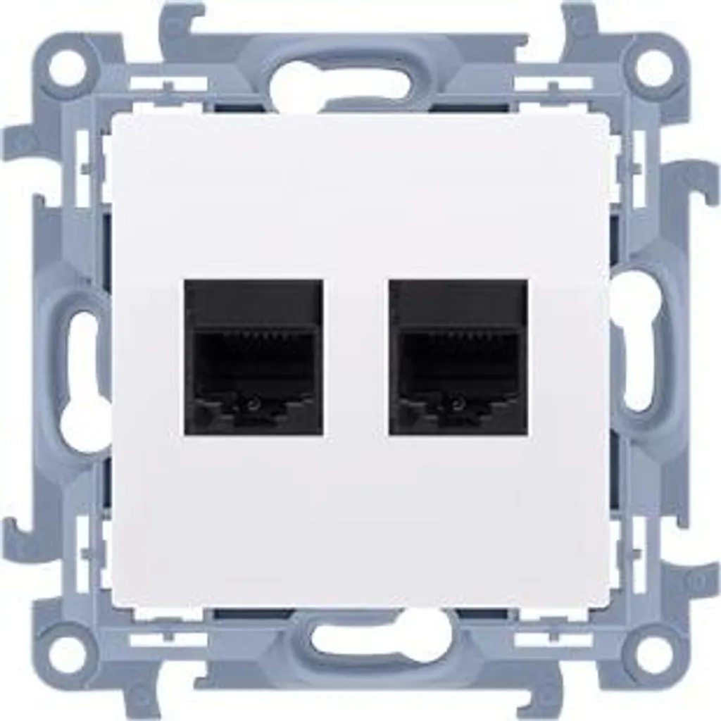 Sortie de câble pour montage encastré Kontakt-Simon C62E.01/11 Blanc