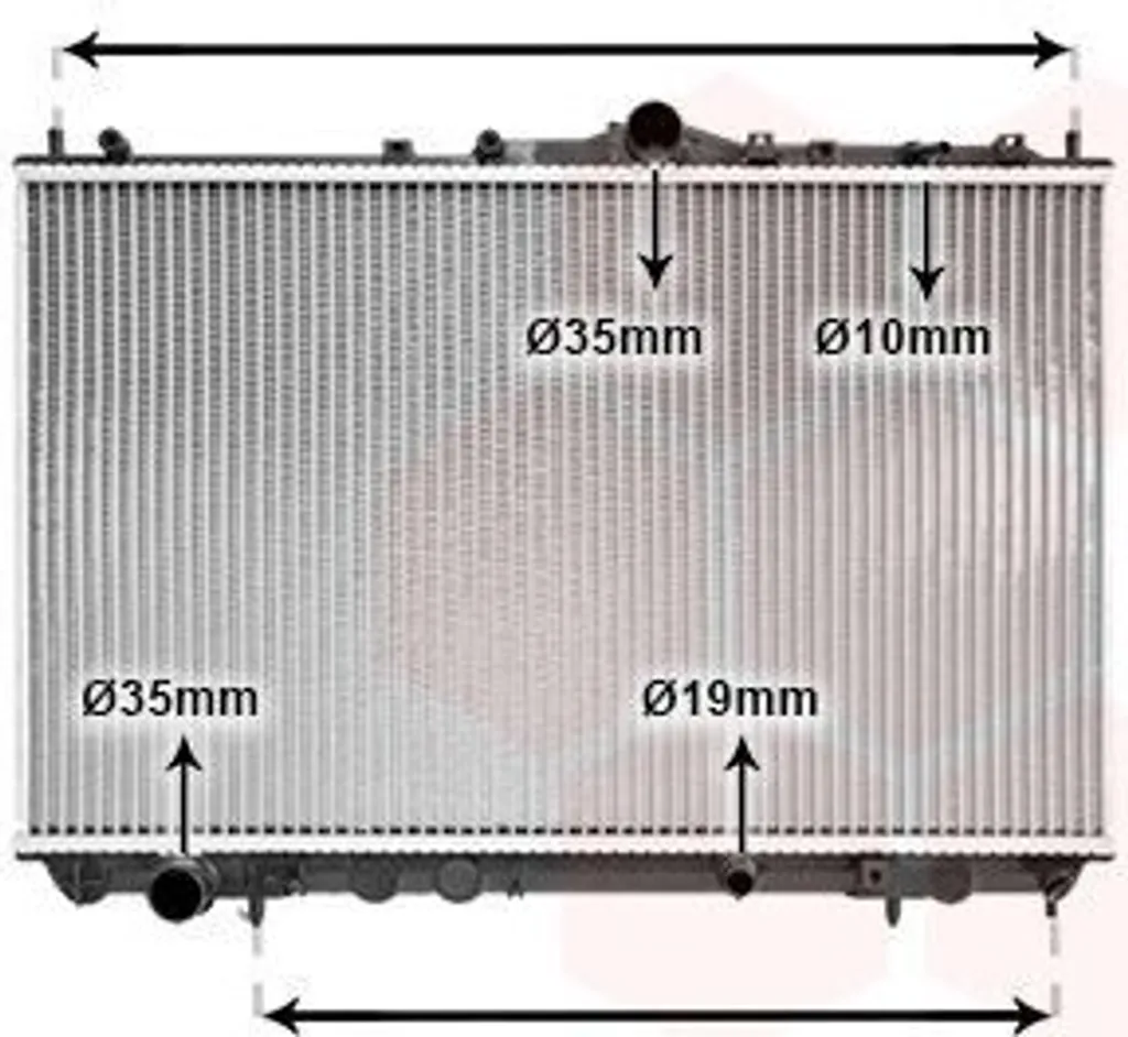 Radiateur à eau VAN WEZEL 32002116 compatible Volvo V40 et Carisma (DA)