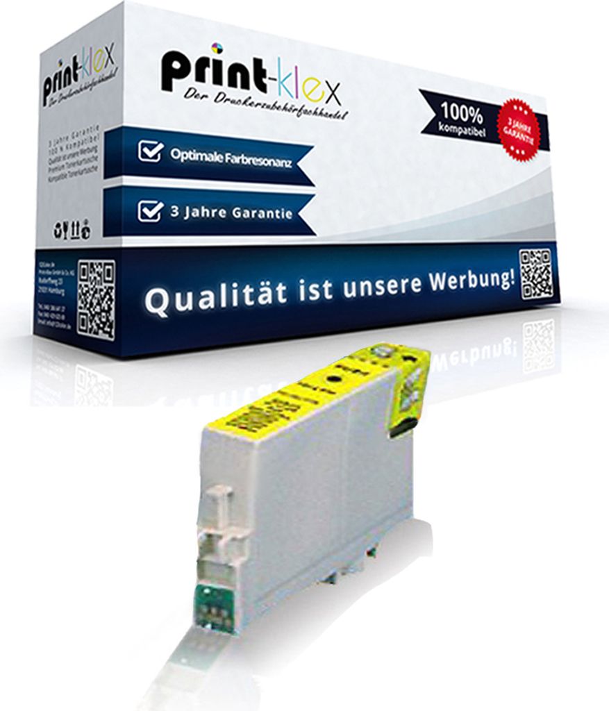 Kompatible Reinigungspatrone für Epson StylusD68 StylusD68PE StylusD88 StylusD88PE StylusD88Plus T 0614 T0614 Yellow Gelb - Office Light Serie