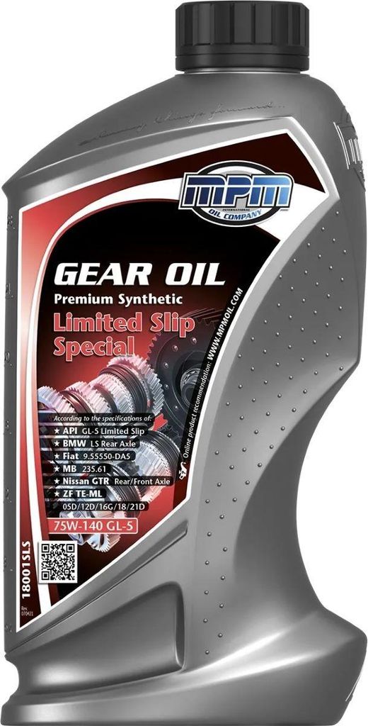 MPM Differential-Öl Achsgetriebeöl 18001SLS für SPYKER C8 Spyder 1L Flasche