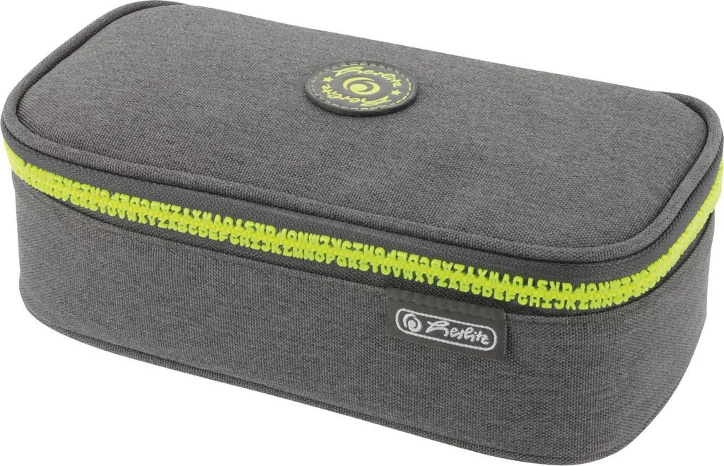 Herlitz Faulenzer beatBox ABC Grey/Yellow - Trousse Scolaire Robuste