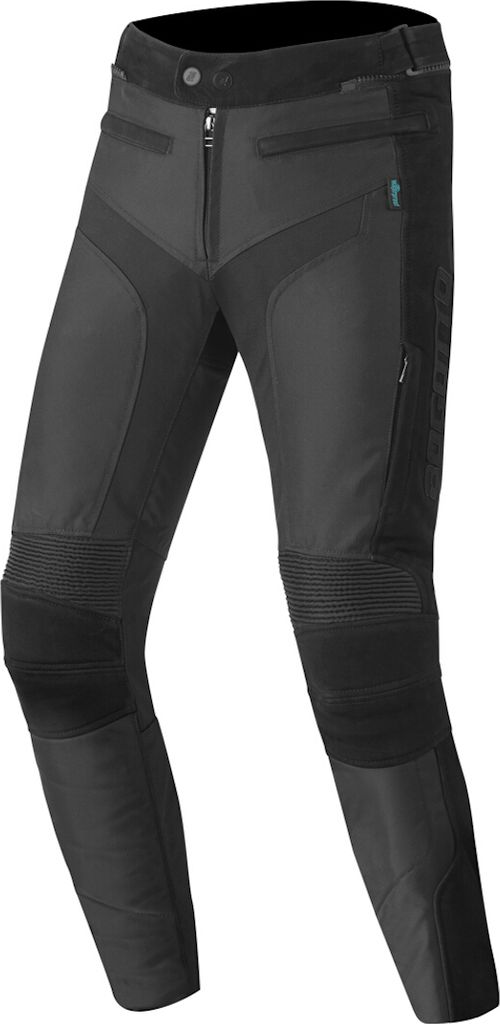 Bogotto Tek-M wasserdichte Motorrad Leder / Textilhose, schwarz, S