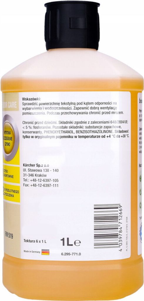 Tekutý čistič koberců Kärcher RM519 1l, 6.295-771 Obrázek produktu 5