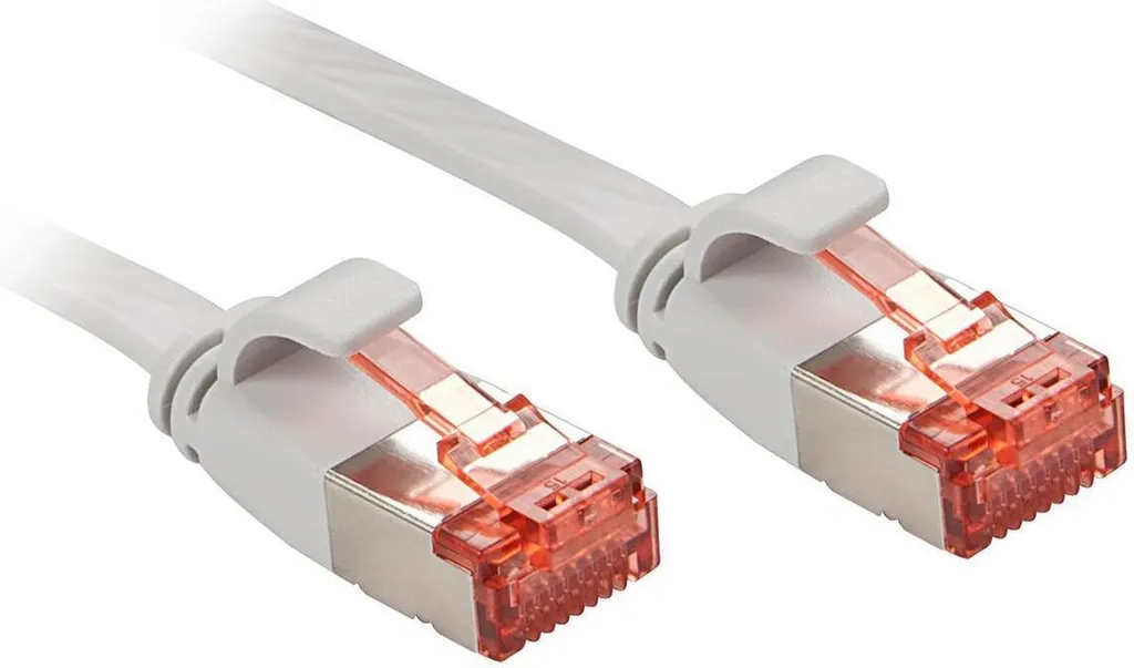 Cavo Patch Lindy Cat6 U/FTP 3m Piatto Grigio | Soluzione Cablaggio Slim