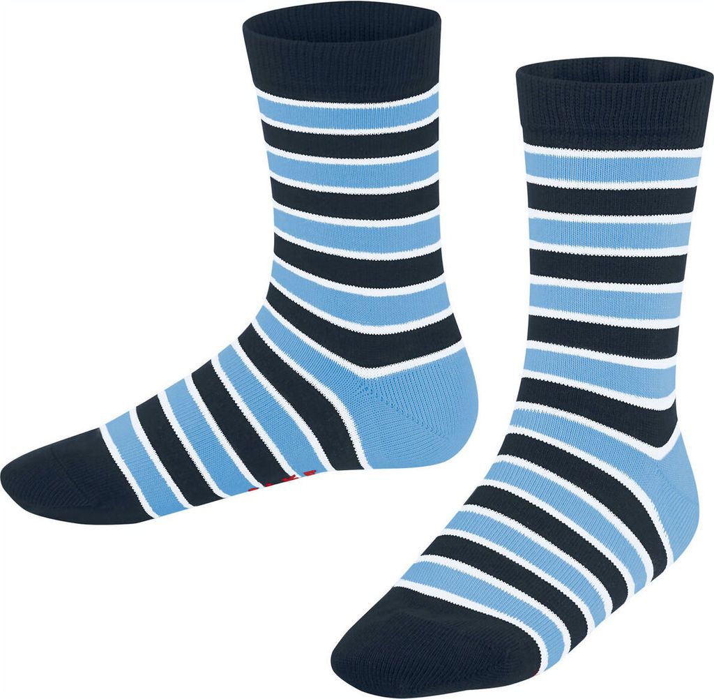 FALKE Simple Stripes Socken Kinder marine 39-42