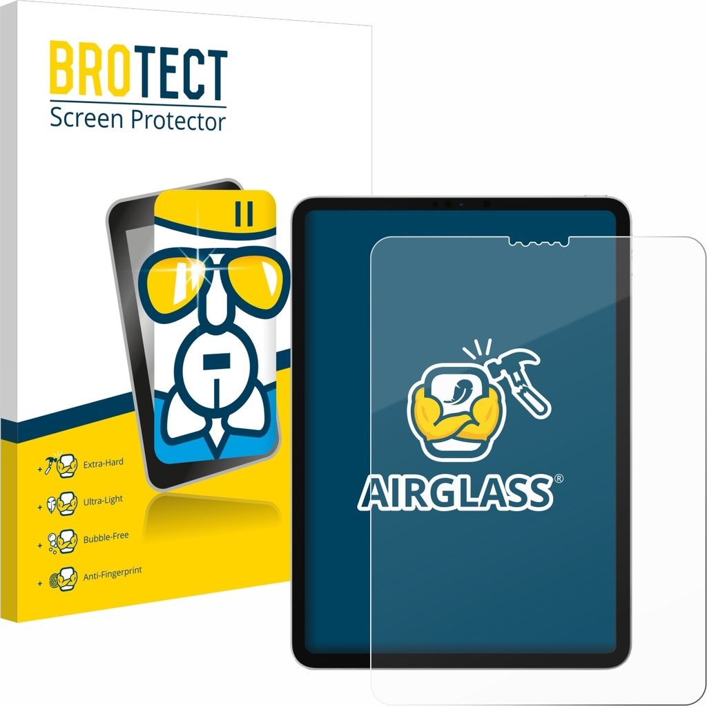 BROTECT Schutzglas für Apple iPad Pro 11" 2018 Schutzfolie Panzer Folie Glas Display Schutz klar