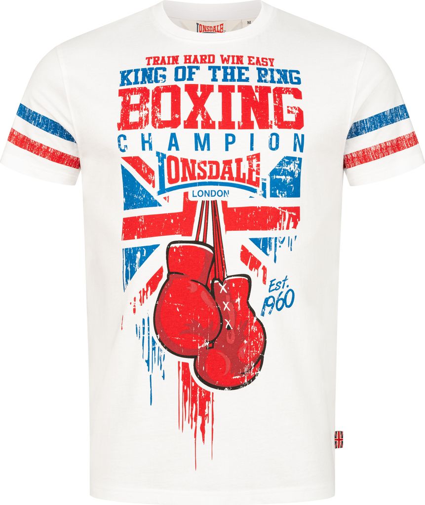 Lonsdale London T-shirt voor heren, model CRUGMEER, kleur Productafbeelding 