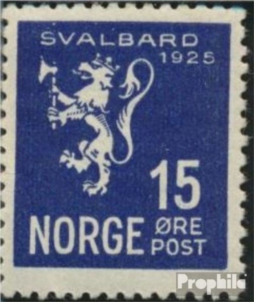 Briefmarken Norwegen 1925 Mi 117 gestempelt Spitzbergen