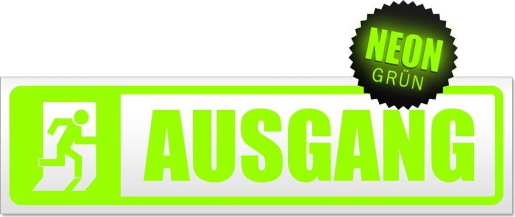 AUSGANG Magnetschild Schild magnetisch