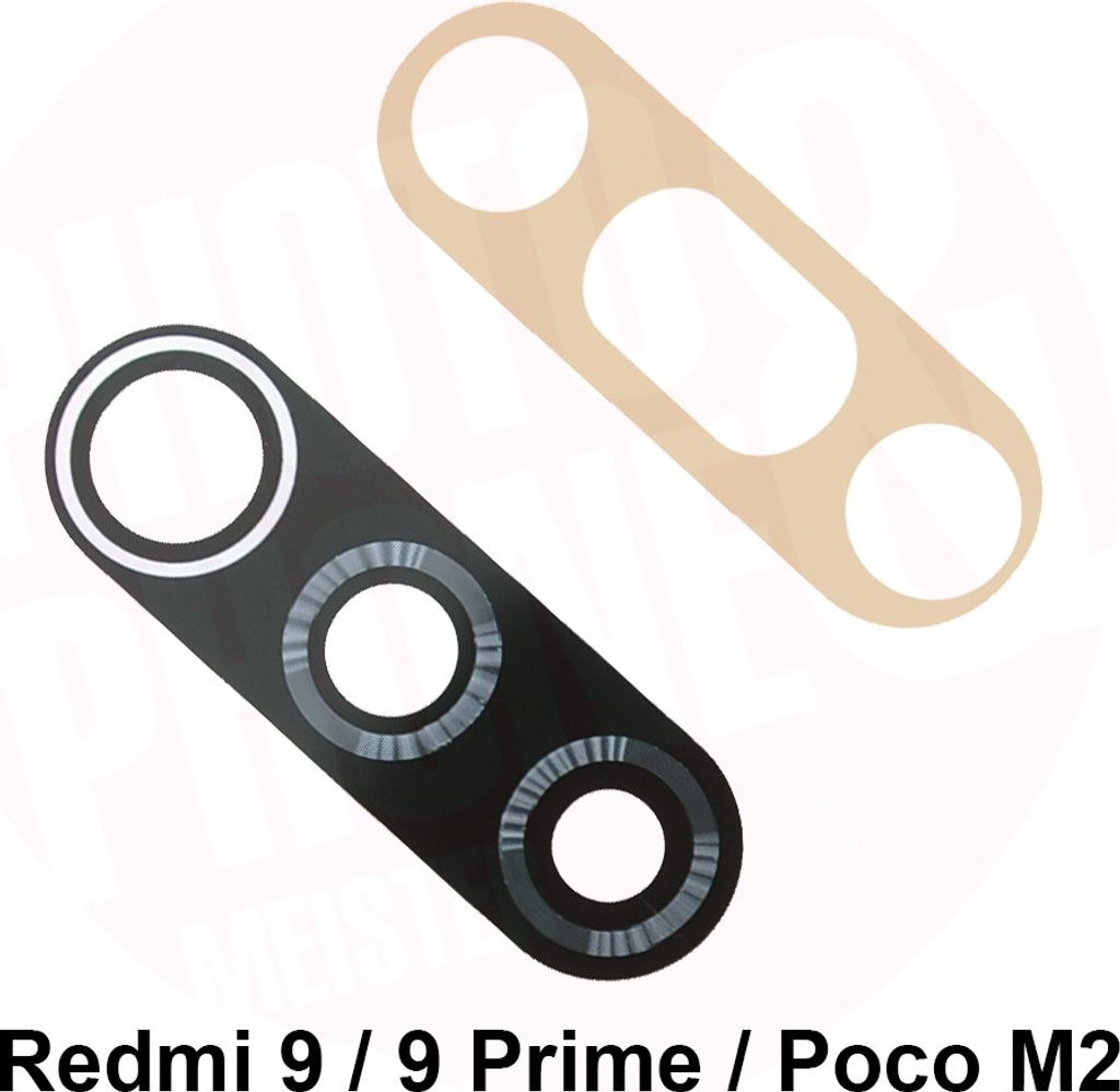 Xiaomi RedMi 9 / Prime / Poco M2 Kamera Linse Glas Camera Glass Lens + Kleber Neu