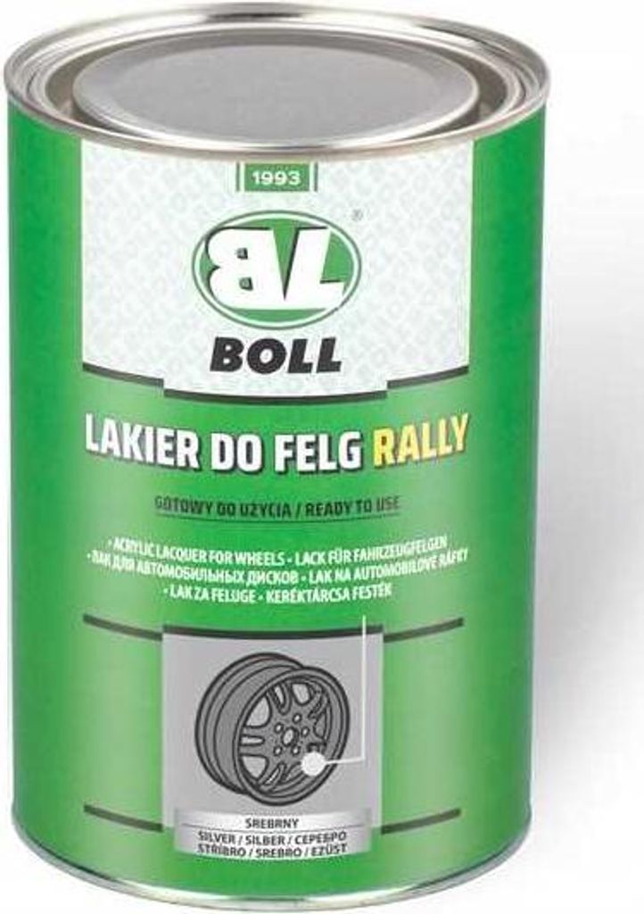 Schwarzer Glänzender Felgenlack 1L Boll Produktbild 