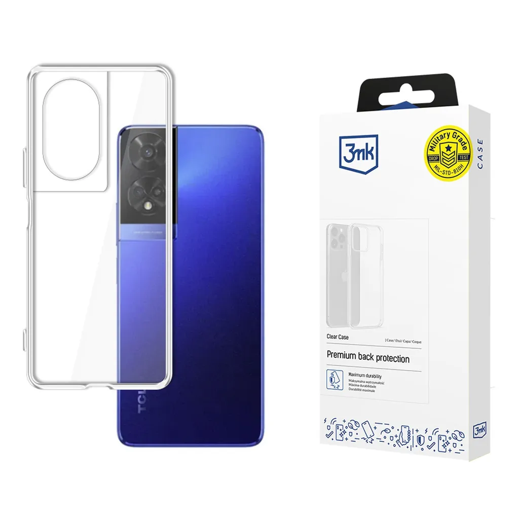 TCL 50 5G Custodia 3Mk Clear Case Trasparente Antiscivolo Protezione
