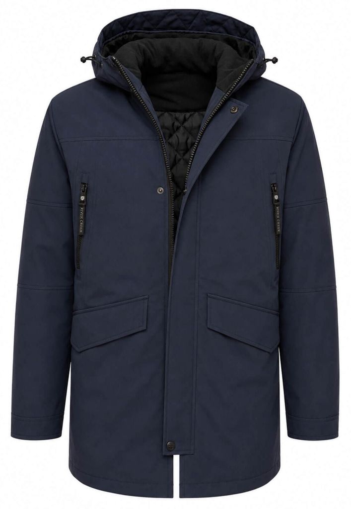River Creek Herren Winterparka wattiert - Winterjacke in Produktbild 