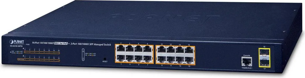 Switch PLANET 16 ports pour supprimer les câbles électriques et prises