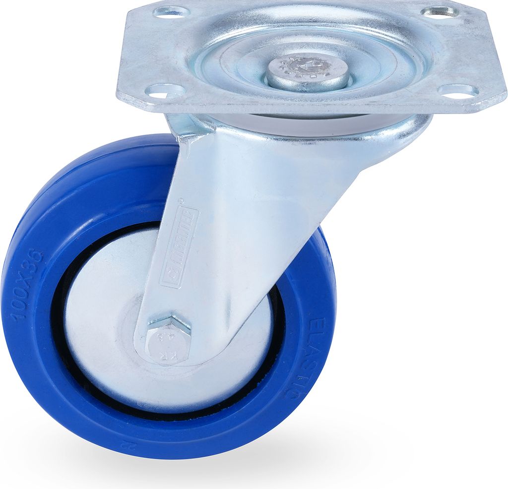 Riggatec Lenkrolle 100mm BLUE WHEEL