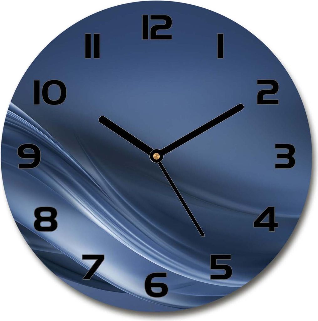 Wanduhr aus Glas 30fi Glasbild Glasuhr Gehärtetes Glas - Produktbild 