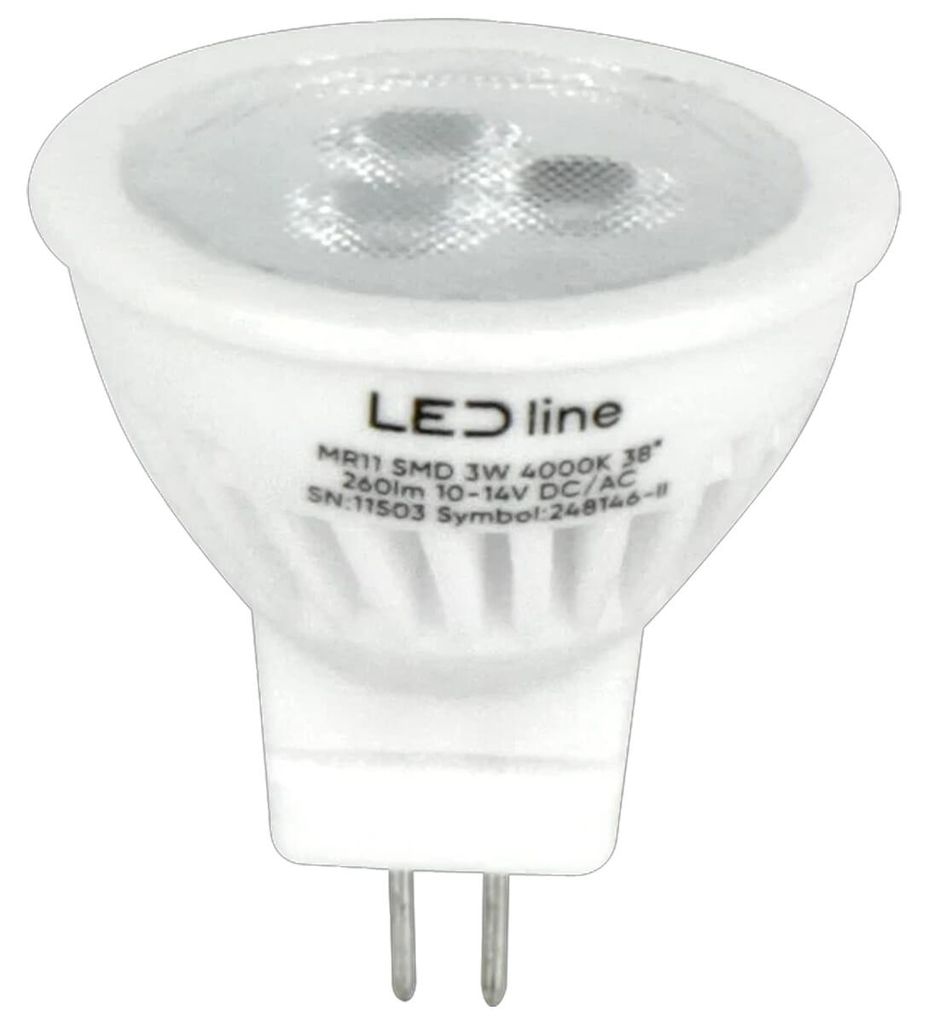 LED Line Prime LED BIRNE MR11 3W 4000K 330LM 10-14V AC/DC Produktbild 