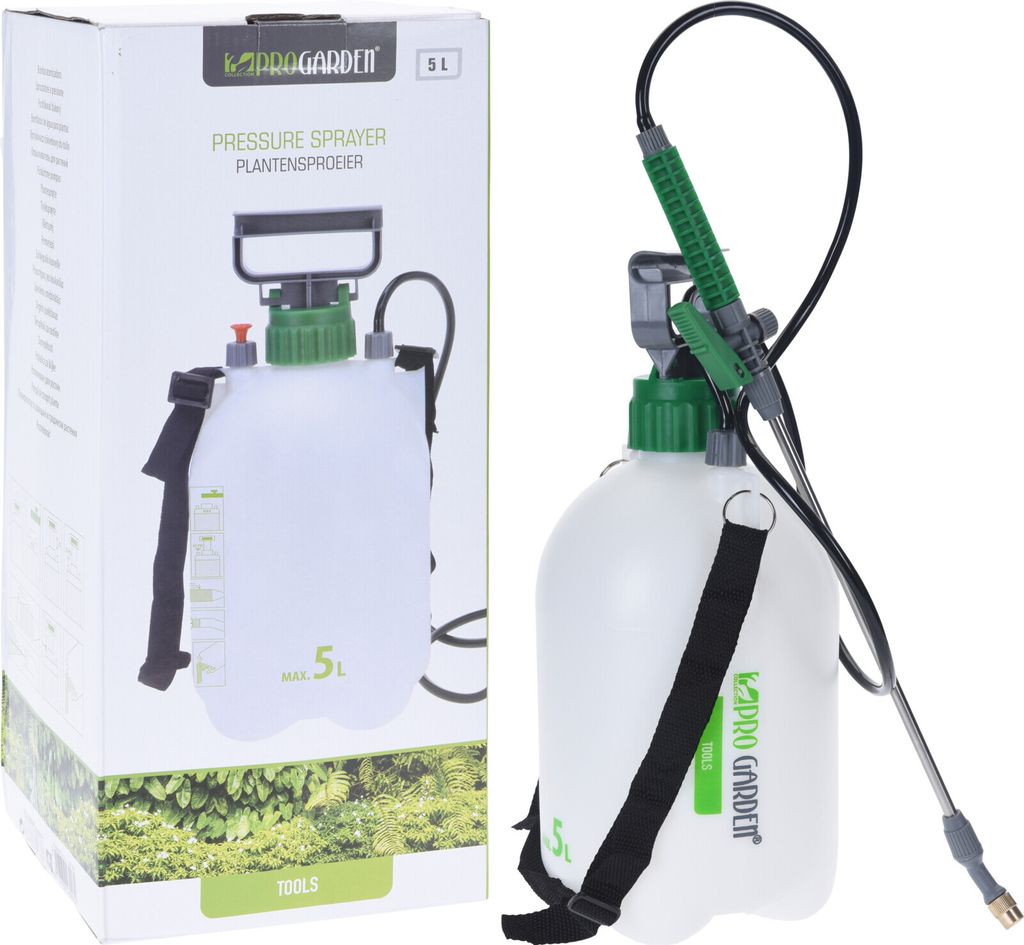 ProGarden Spruzzatore a pressione 5 L Verde Immagine del prodotto 