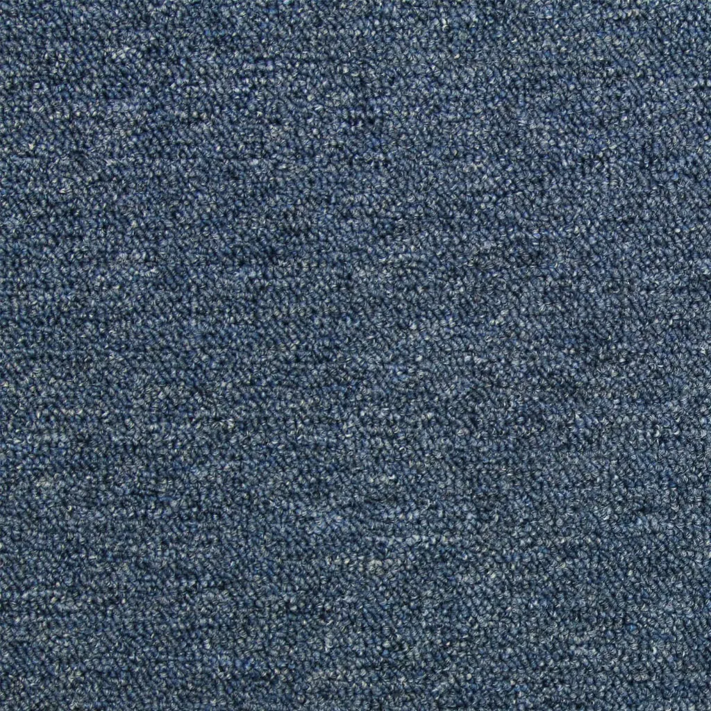 20 Dalles de Moquette 50x50 cm Bleu Tempête - Revêtement de Sol 5 m²
