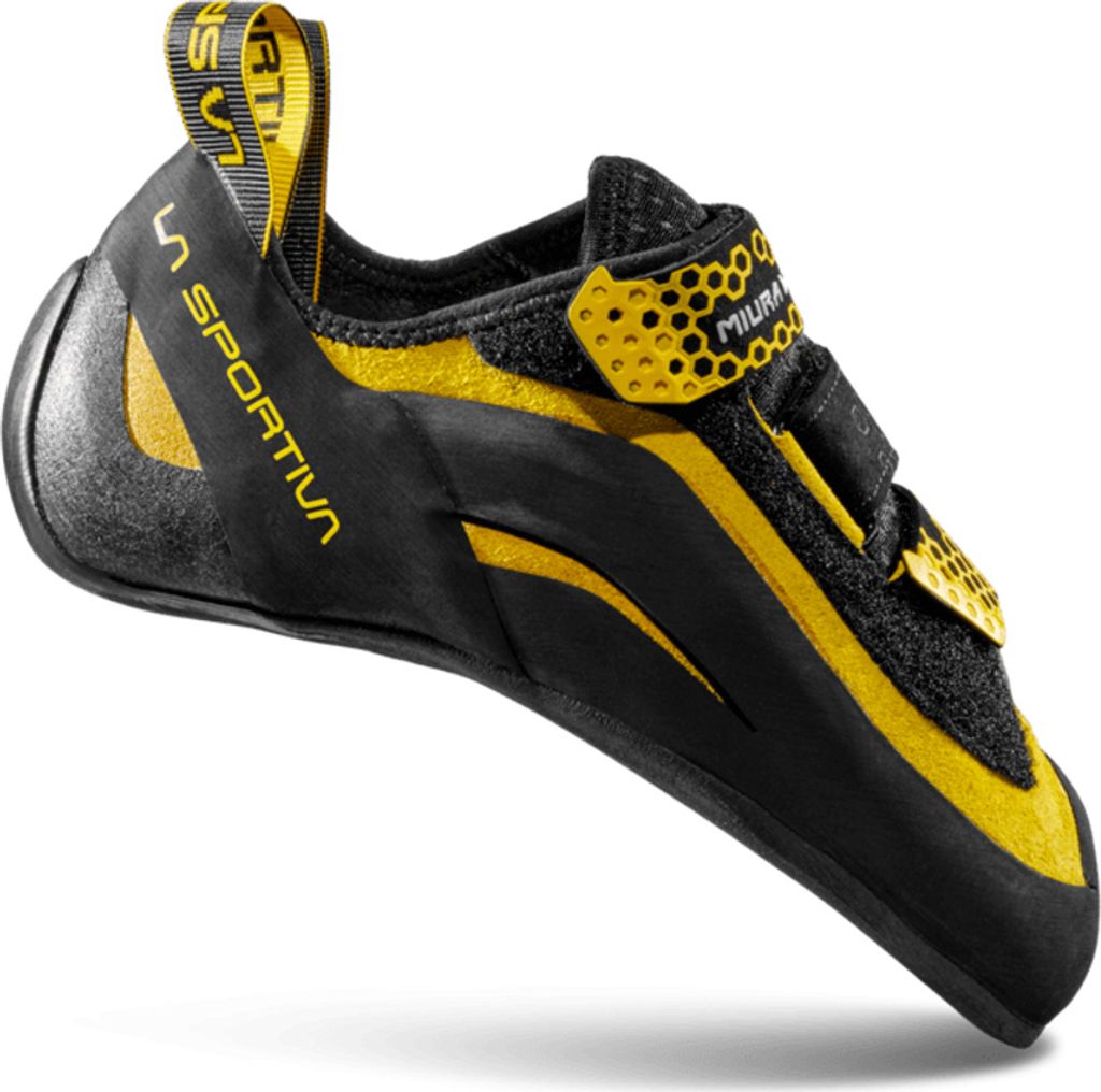 Miura VS, Climbing, Man, Shoes, Climbing Shoe, K00Y00 Black/Yellow, 45 - La Sportiva
