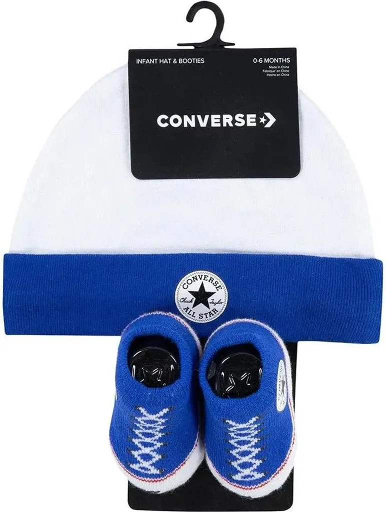 Set Converse Kids LC0005 Blu per Neonato 0-6 Mesi - Idea Regalo Nascita - 3