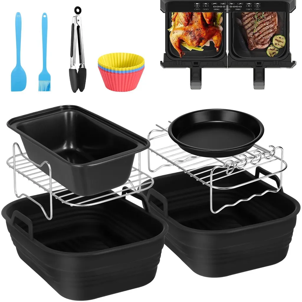 Accessoires Friteuse sans Huile pour Repas Famille - Kit Dual Zone AF400UK