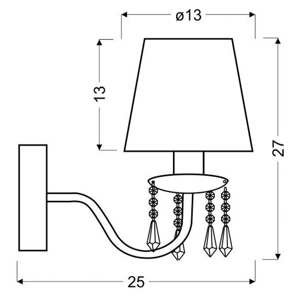 Applique murale chromée RUTI 21-58706 avec support orientable moderne - 4